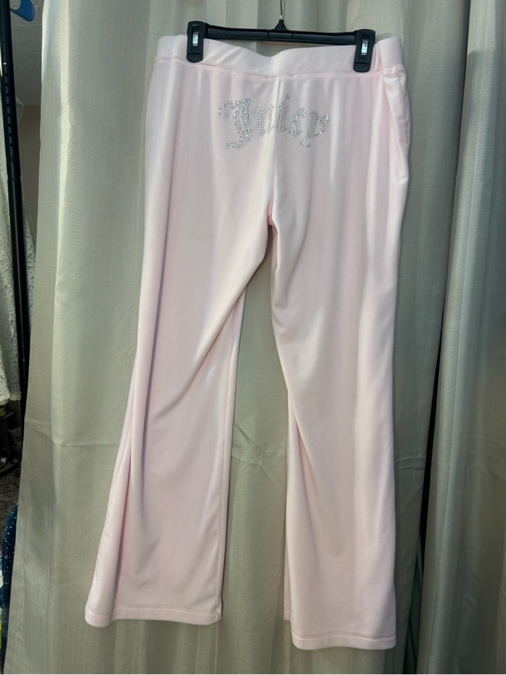 Juicy Couture Y2K OG Big Bling Velour Track Pants - Picture 3 of 5
